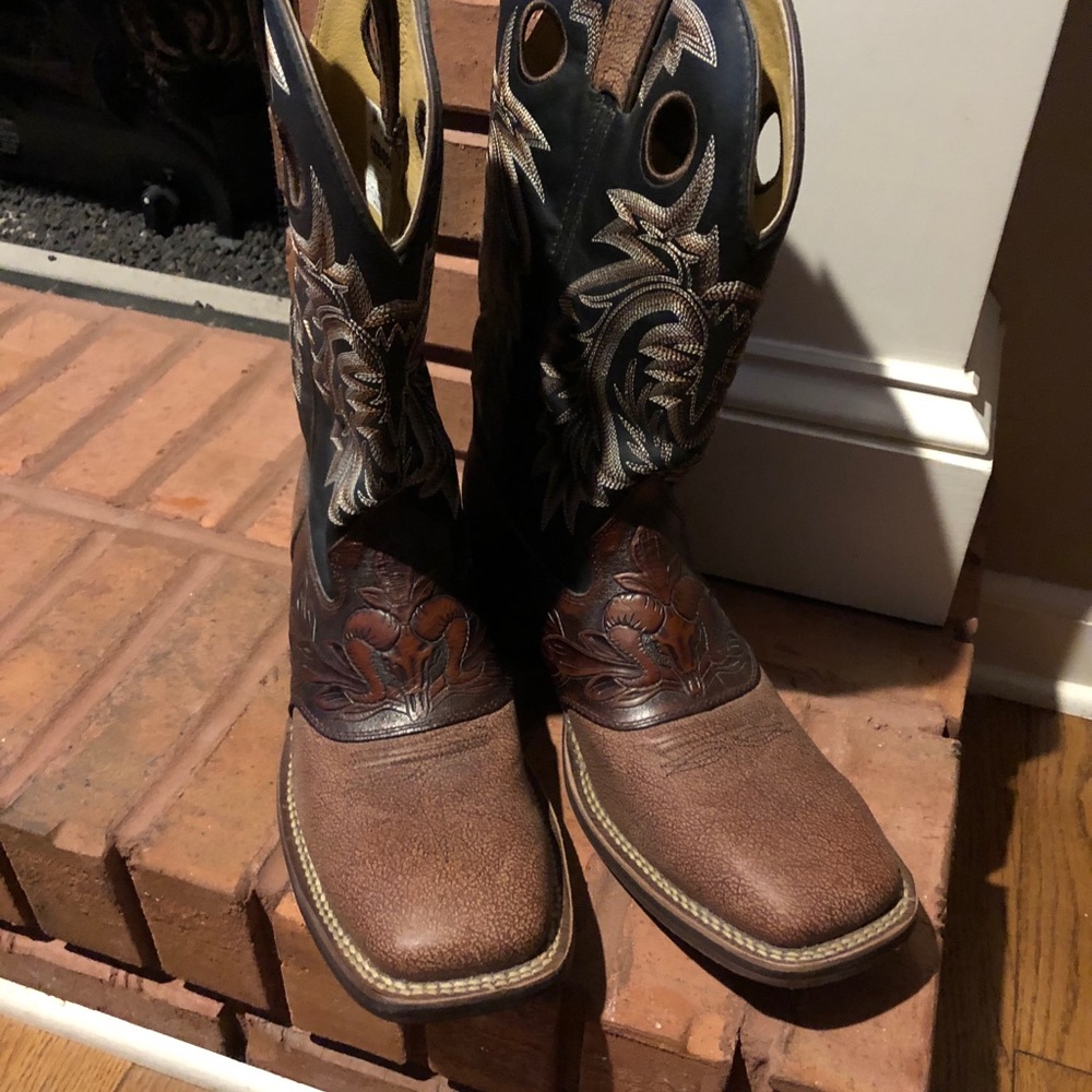 Rocky Men's 12" Western Handhewn Boots Size 9.5